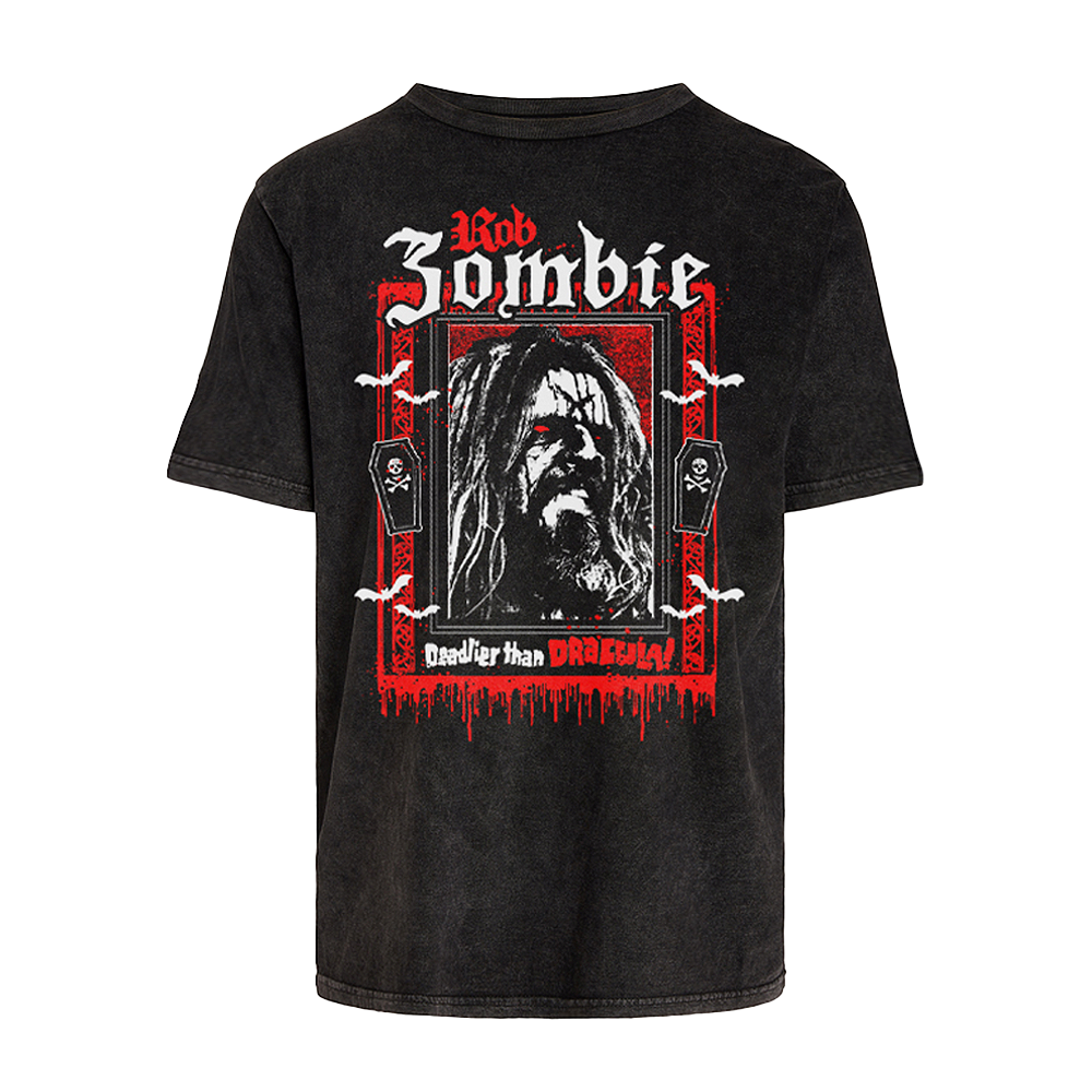 Deadlier Than Dracula Vintage Mineral Washed Tee
