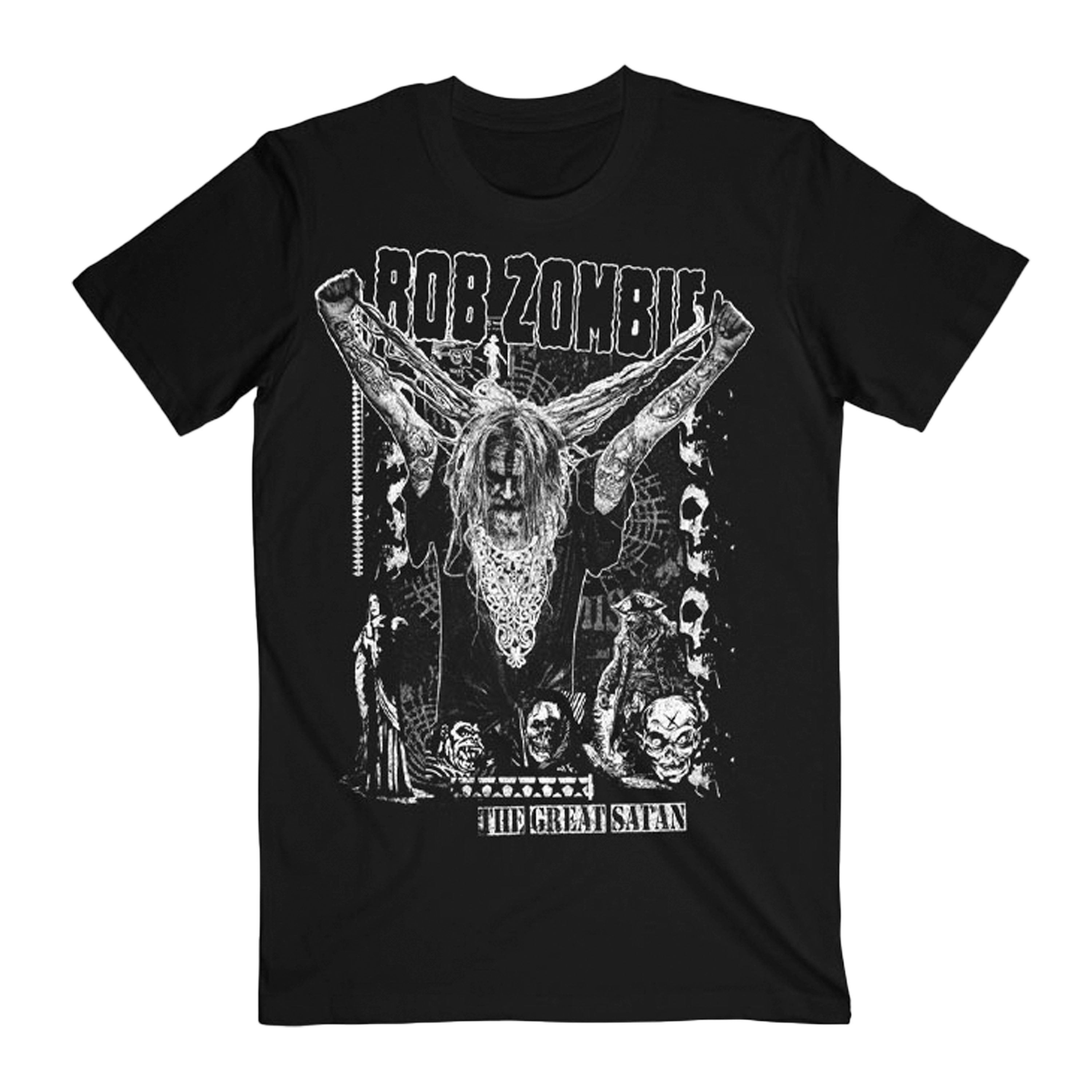 〈値下げ〉Rob Zombie Tシャツ XLサイズ ブラック The Great Satan Rob Tee – Rob Zombie Store