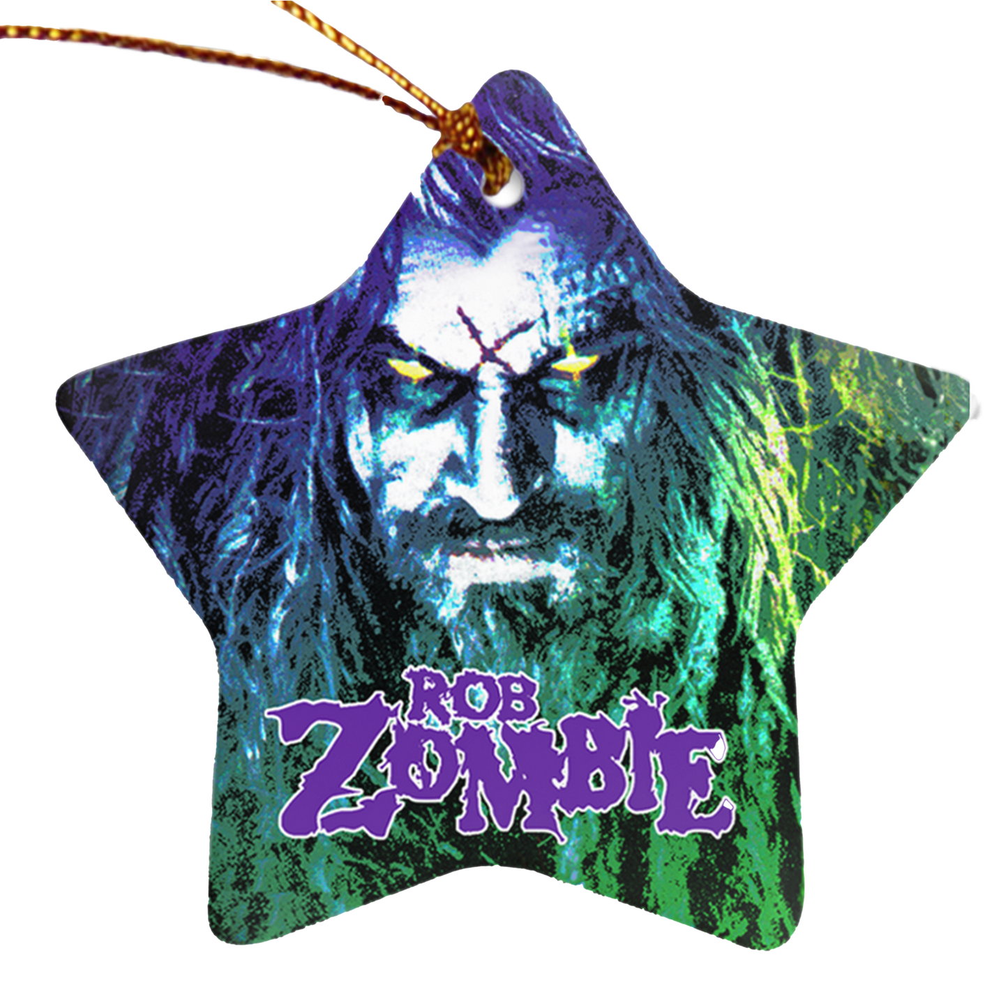 Hellbilly Rob Star Christmas Tree Ornament