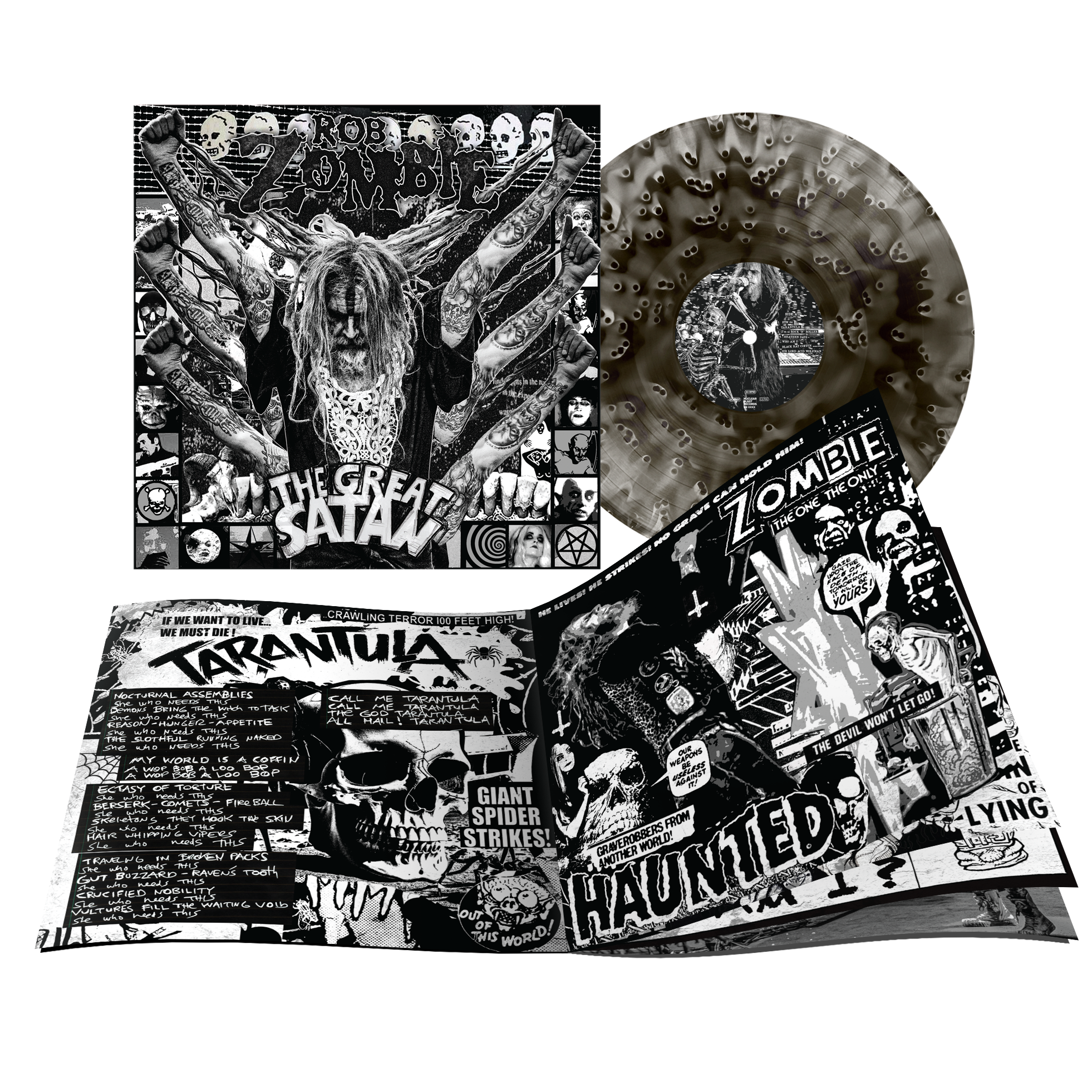 The Great Satan Ghostly Black LP – Rob Zombie Store