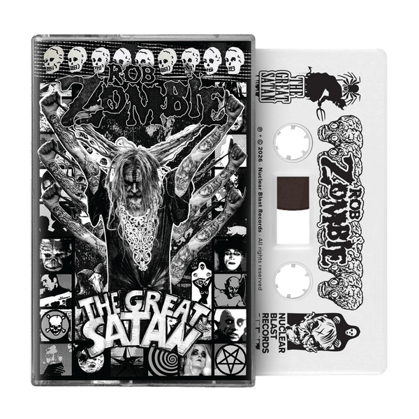 The Great Satan White Cassette – Rob Zombie Store