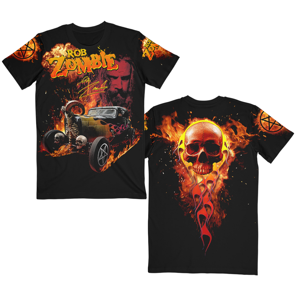 Demonic Hot Rod 90's Racing Tee – Rob Zombie Store