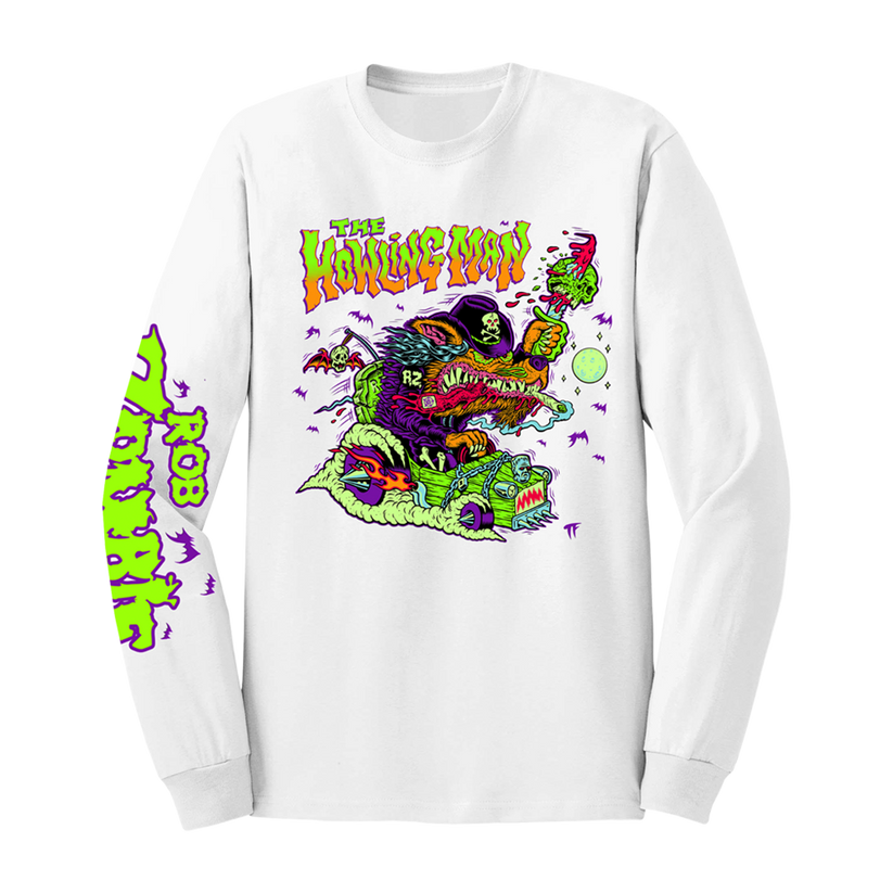 Howling Man White Long Sleeve Tee – Rob Zombie Store